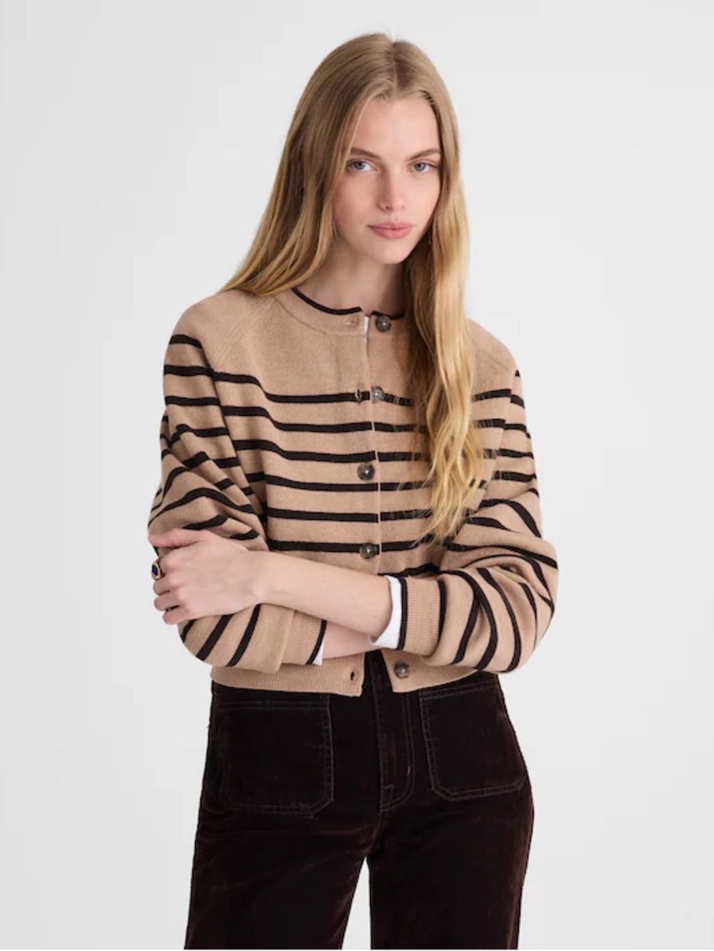 NWT Madewell Raglan-Sleeve Cropped Cardigan in Merino Wool